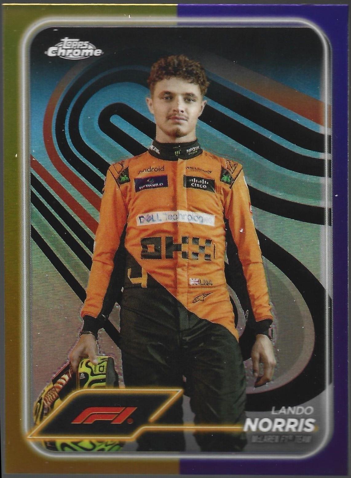 Lando Norris [Gold Purple Refractor] #7