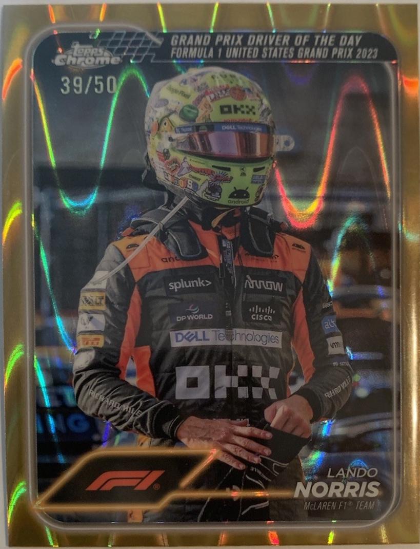 Lando Norris [Gold RayWave Refractor] #176