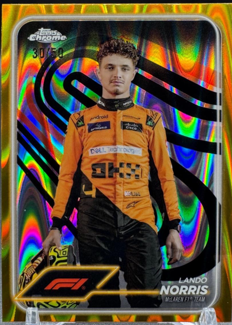 Lando Norris [Gold RayWave Refractor] #7