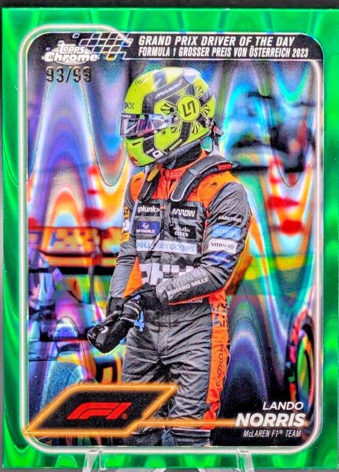 Lando Norris [Green RayWave Refractor] #167