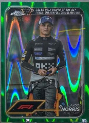 Lando Norris [Green RayWave Refractor] #177