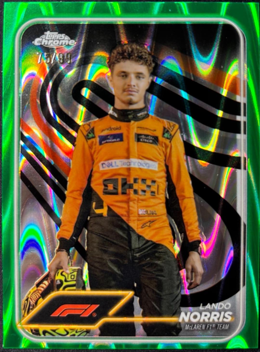 Lando Norris [Green RayWave Refractor] #7