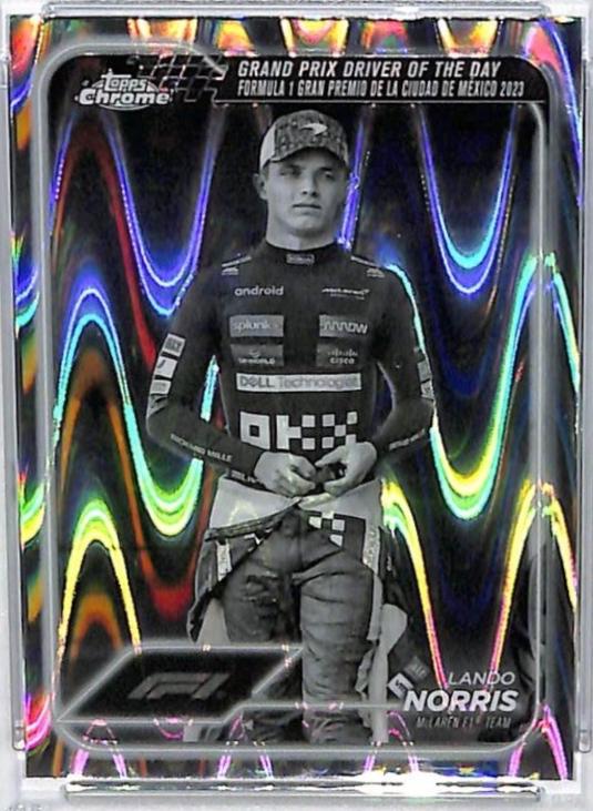 Lando Norris [Orange RayWave Refractor] #177