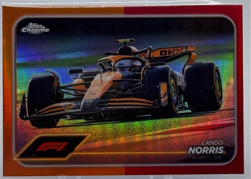 Lando Norris [Orange Red Refractor] #79