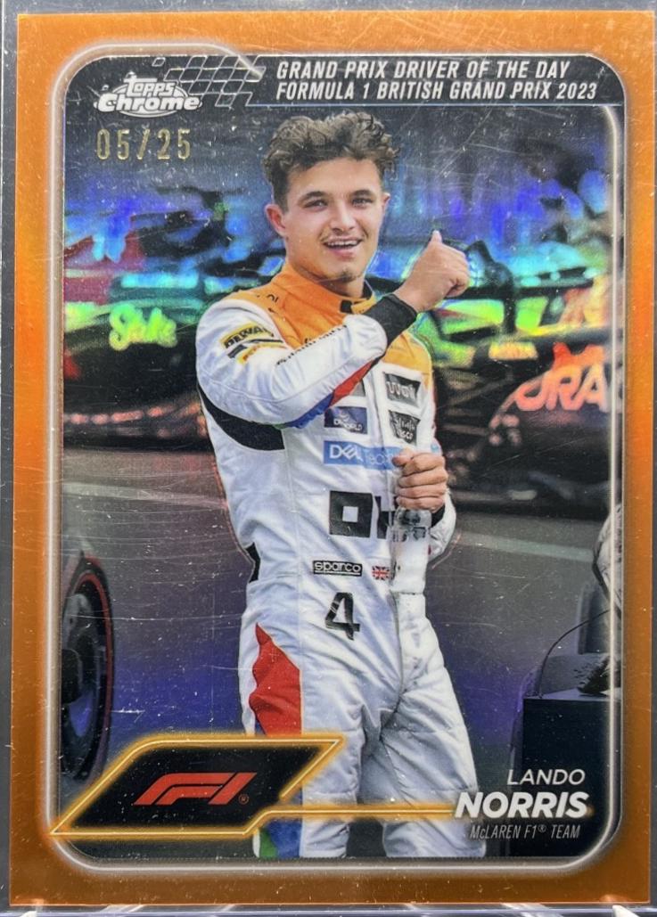 Lando Norris [Orange Refractor] #168