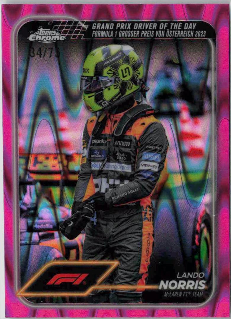 Lando Norris [Pink RayWave Refractor] #167