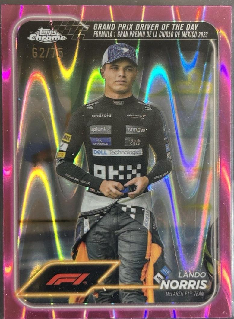 Lando Norris [Pink RayWave Refractor] #177