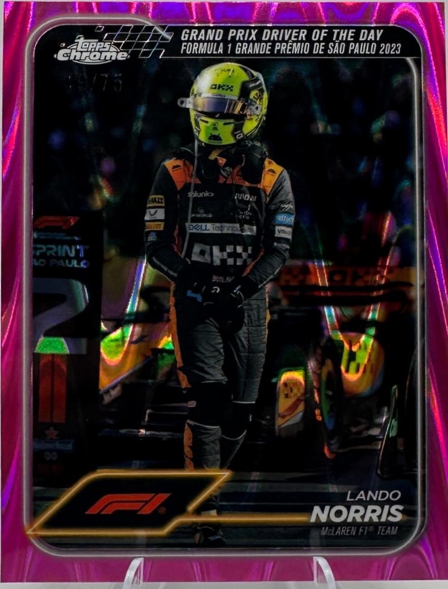 Lando Norris [Pink RayWave Refractor] #178