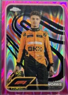 Lando Norris [Pink RayWave Refractor] #7