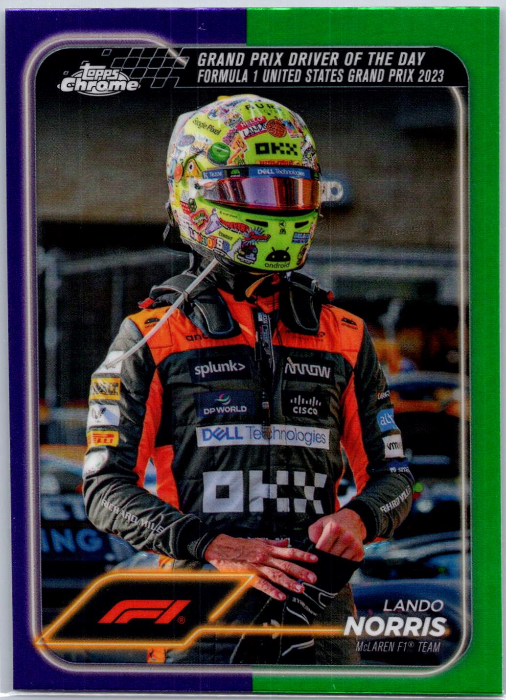 Lando Norris [Purple Green Refractor] #176