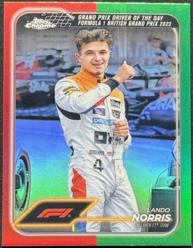 Lando Norris [Red Green Refractor] #168
