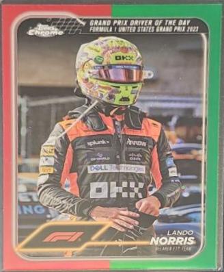 Lando Norris [Red Green Refractor] #176