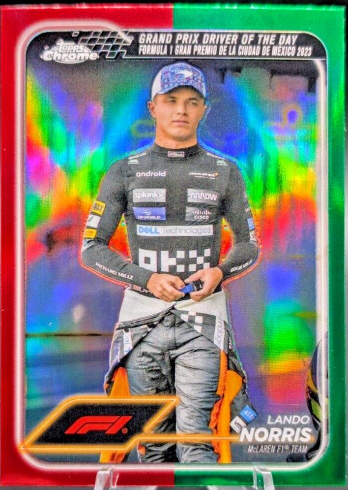 Lando Norris [Red Green Refractor] #177