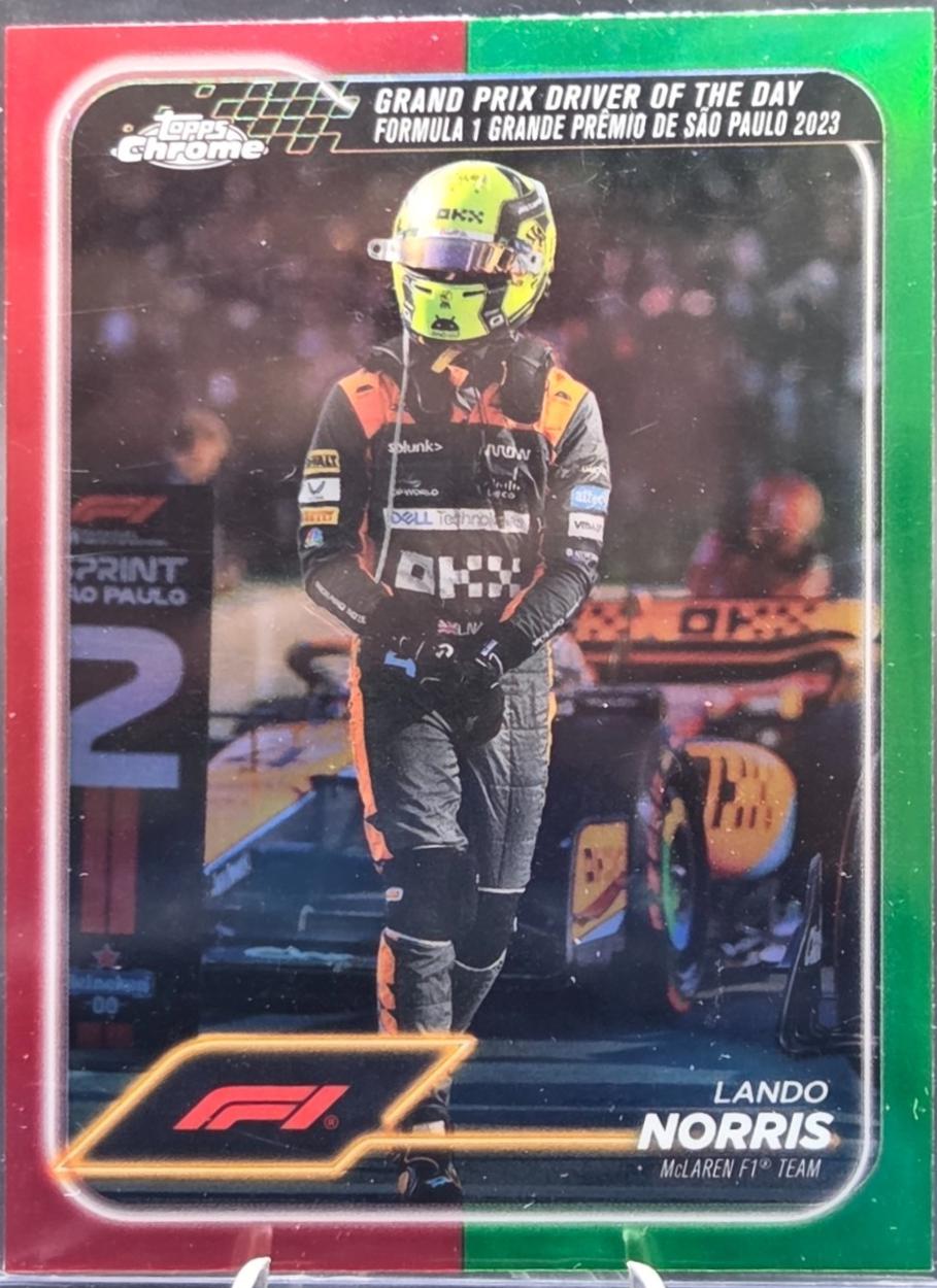 Lando Norris [Red Green Refractor] #178