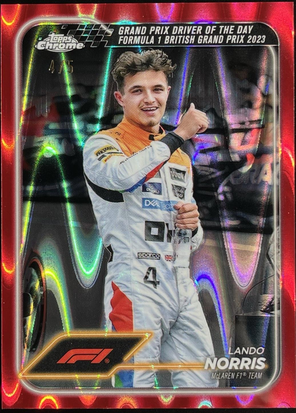 Lando Norris [Red RayWave Refractor] #168