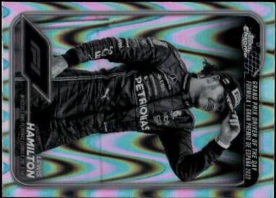 Lewis Hamilton [Black White RayWave Refractor] #165