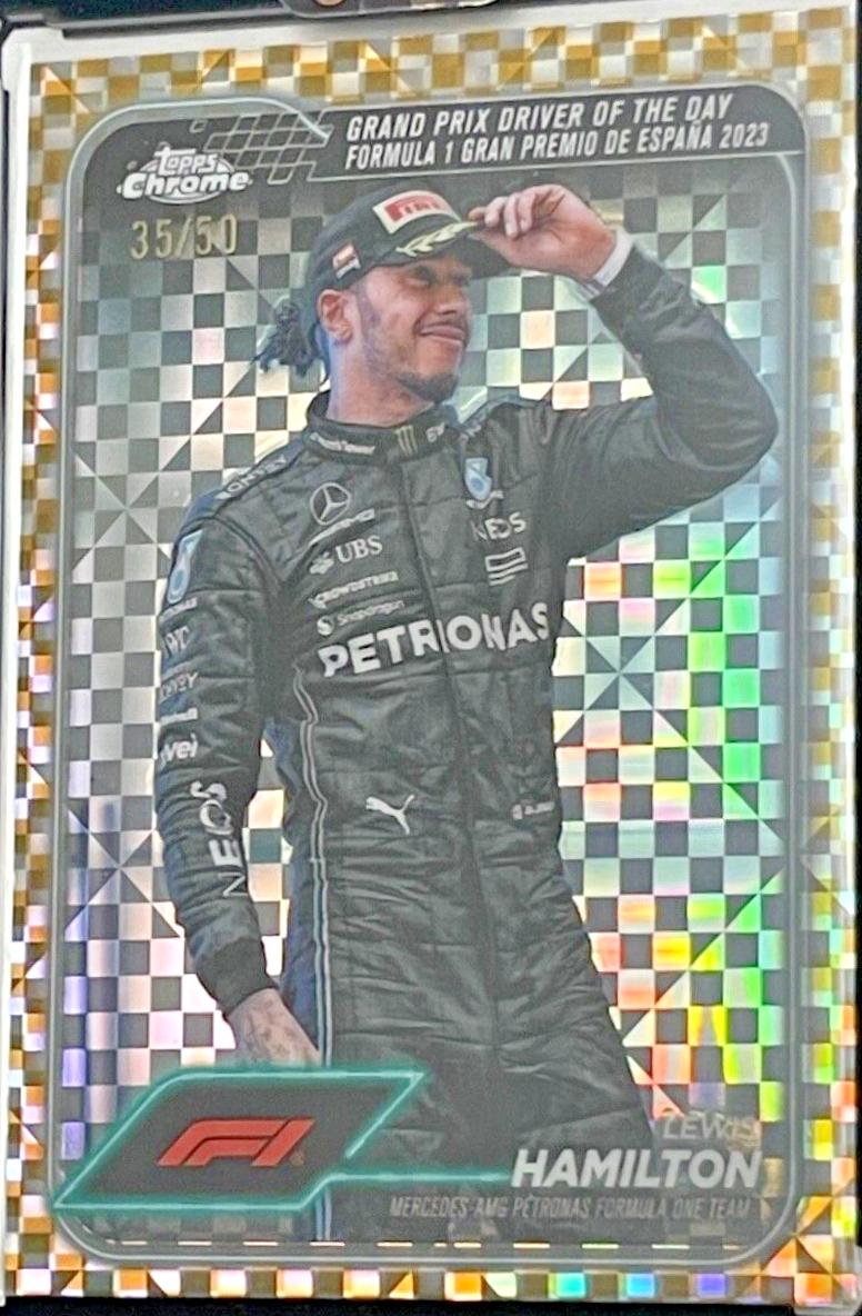 Lewis Hamilton [Checker Flag Gold Refractor] #165
