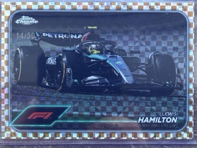 Lewis Hamilton [Checker Flag Gold Refractor] #78