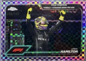 Lewis Hamilton [Checker Flag Purple Refractor] #158