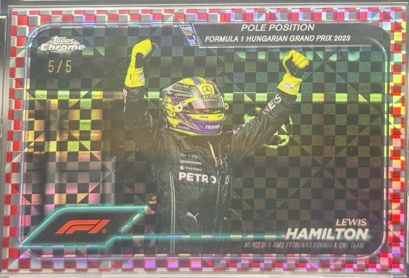 Lewis Hamilton [Checker Flag Red Refractor] #158