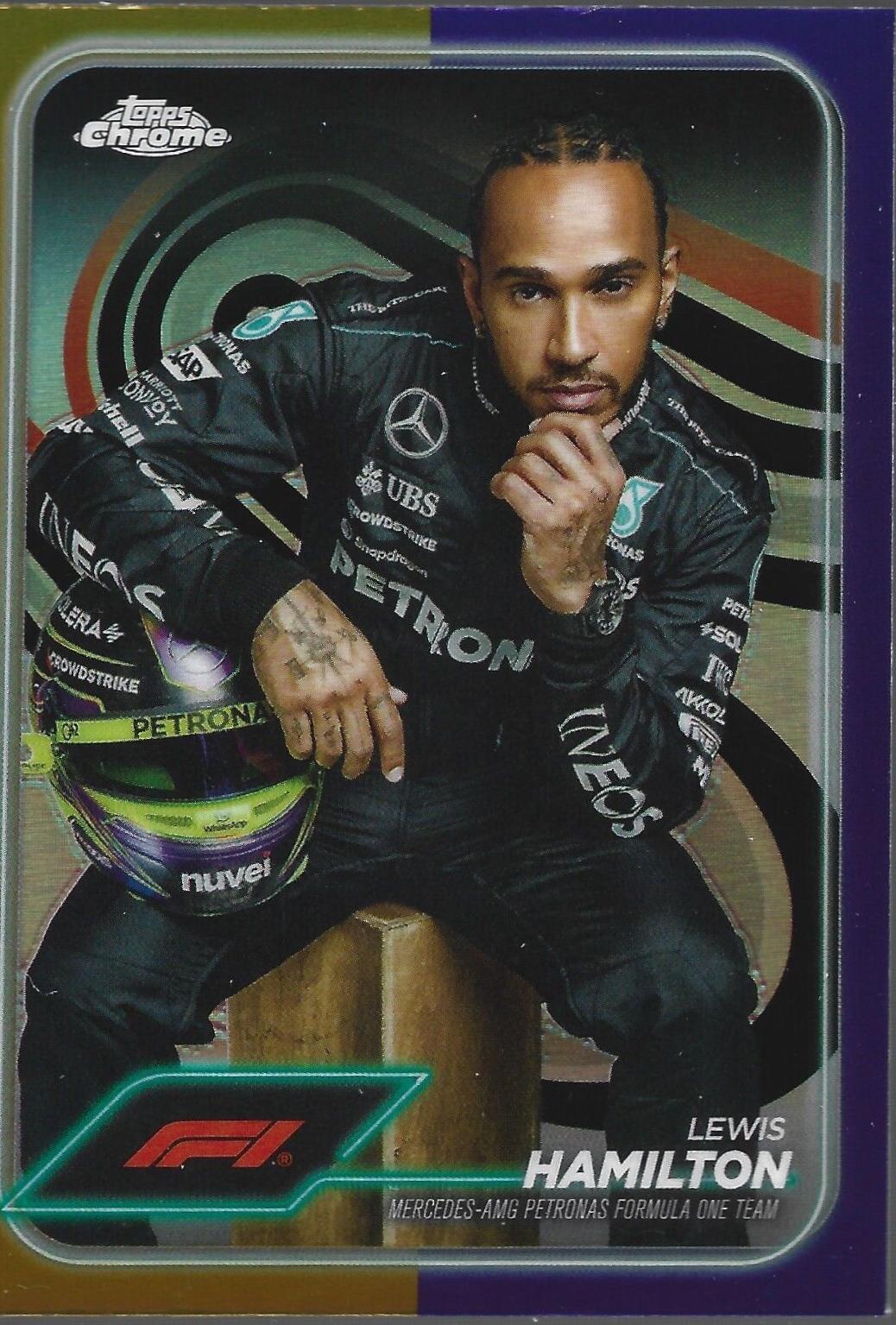 Lewis Hamilton [Gold Purple Refractor] #6