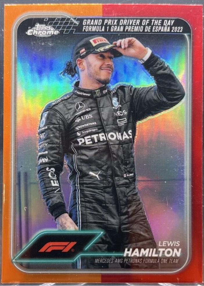 Lewis Hamilton [Orange Red Refractor] #165