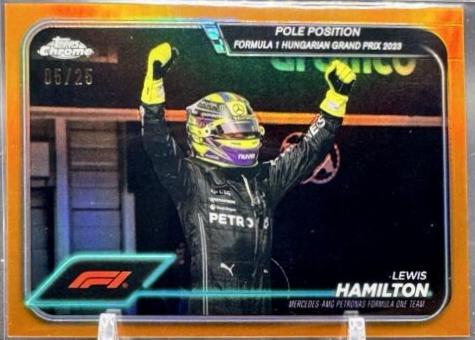 Lewis Hamilton [Orange Refractor] #158