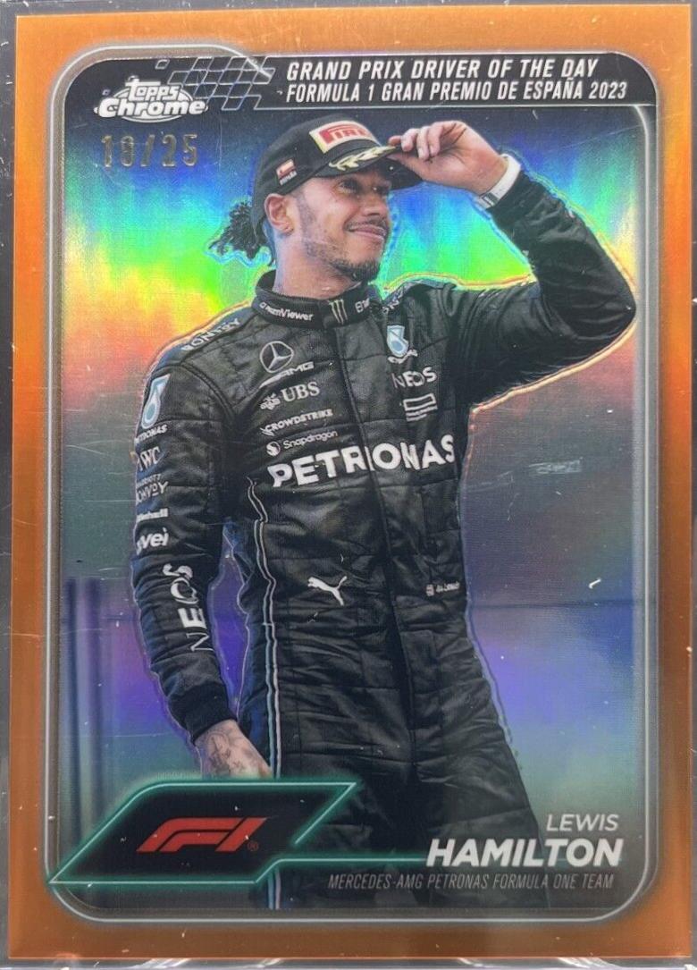 Lewis Hamilton [Orange Refractor] #165