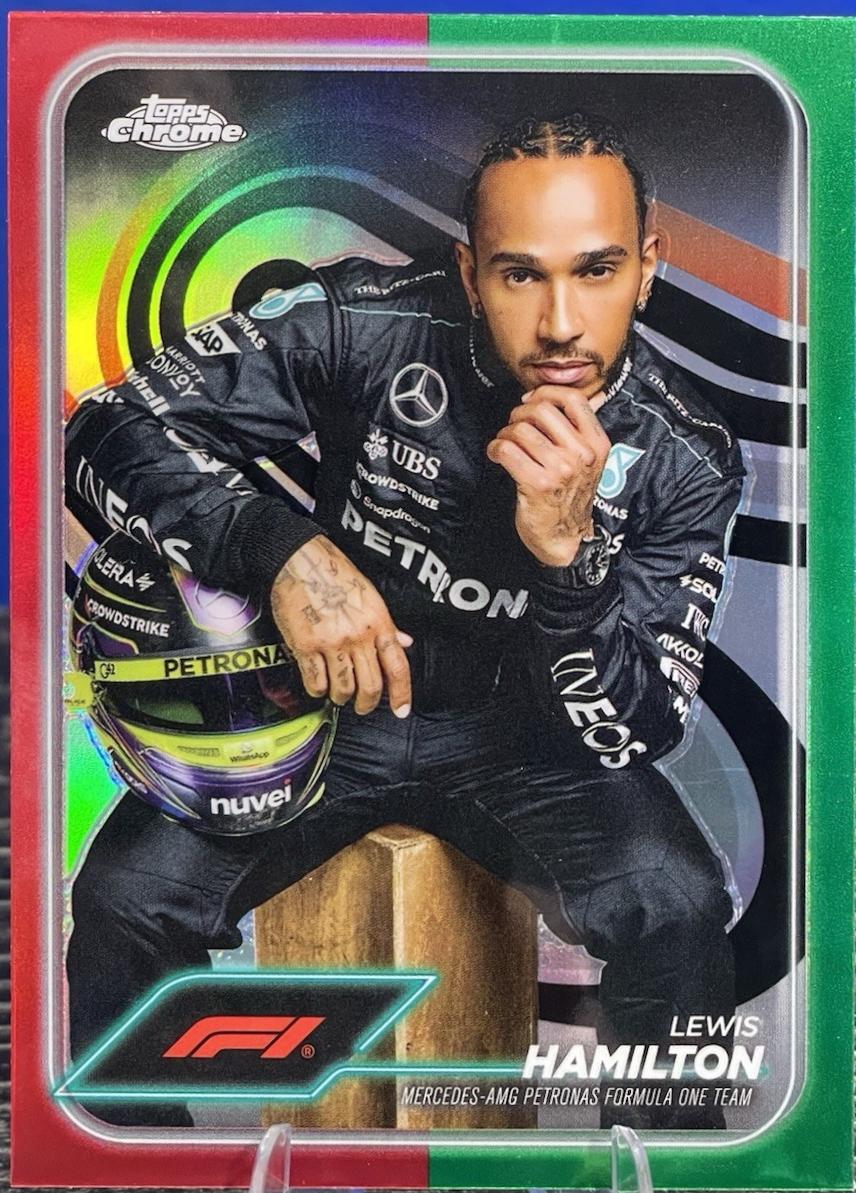 Lewis Hamilton [Red Green Refractor] #6