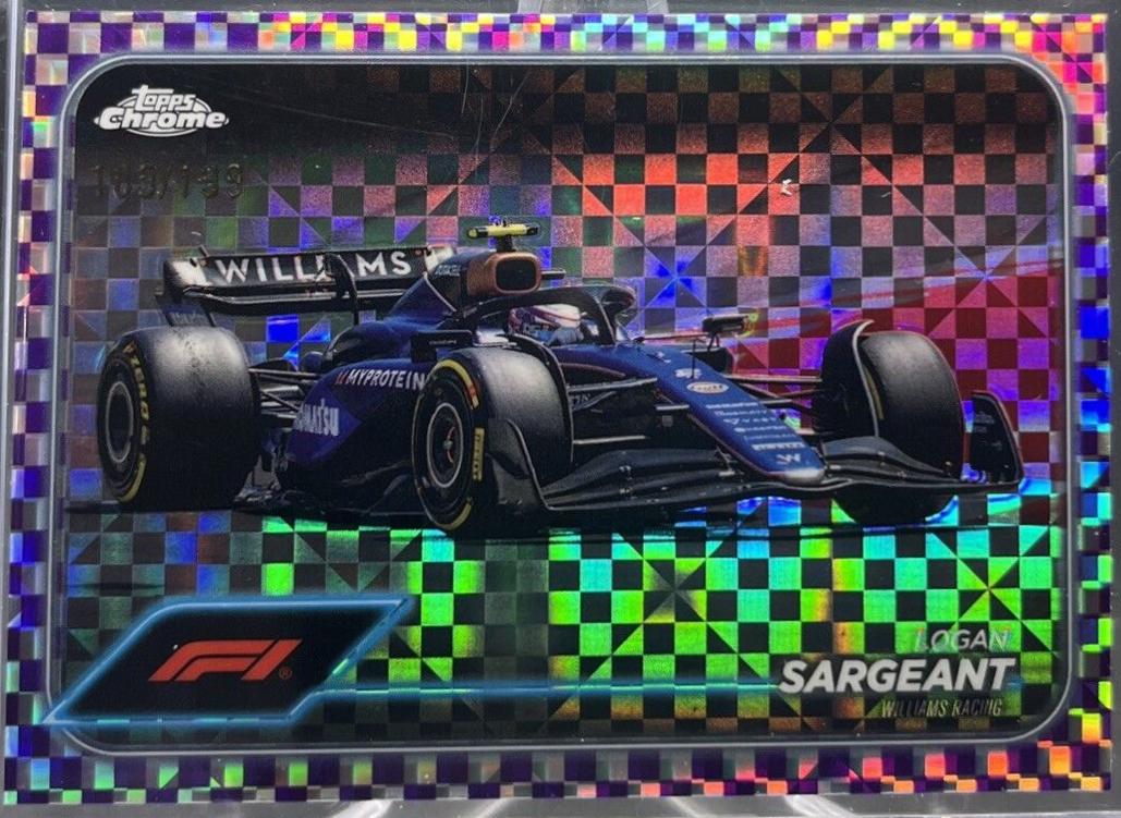 Logan Sargeant [Checker Flag Purple Refractor] #92