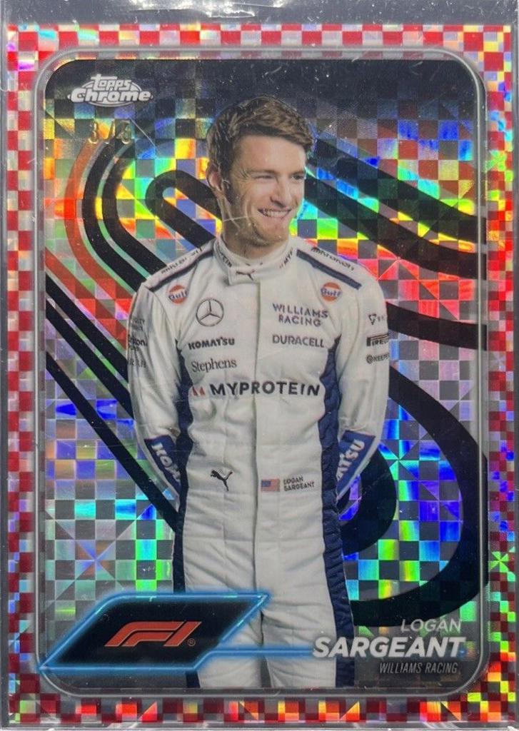 Logan Sargeant [Checker Flag Red Refractor] #20