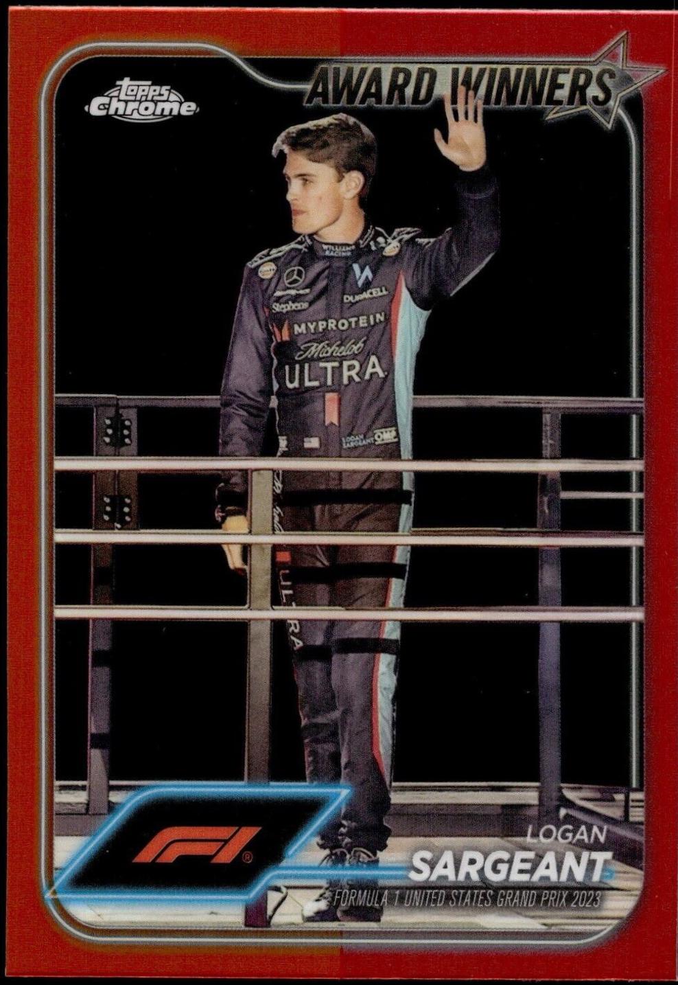 Logan Sargeant [Orange Red Refractor] #186