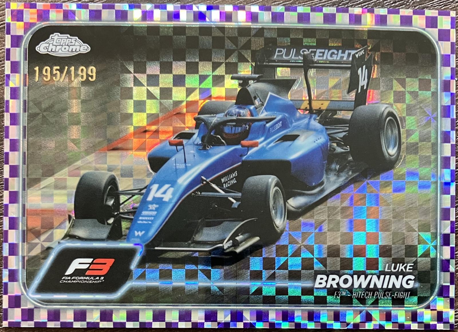 Luke Browning [Checker Flag Purple Refractor] #127