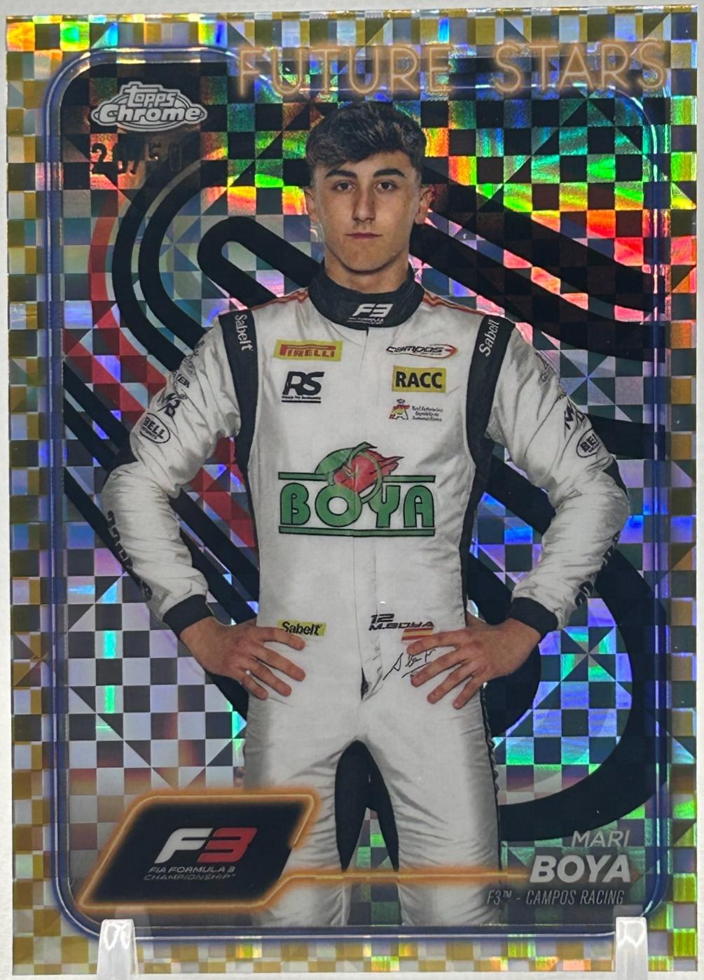 Mari Boya [Checker Flag Gold Refractor] #54