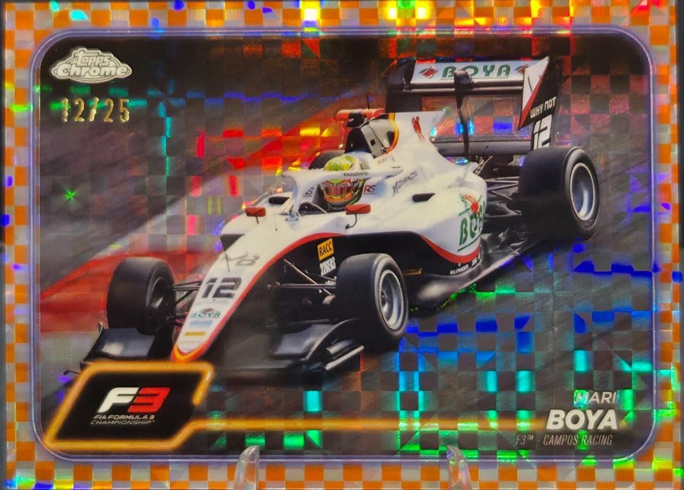Mari Boya [Checker Flag Orange Refractor] #126
