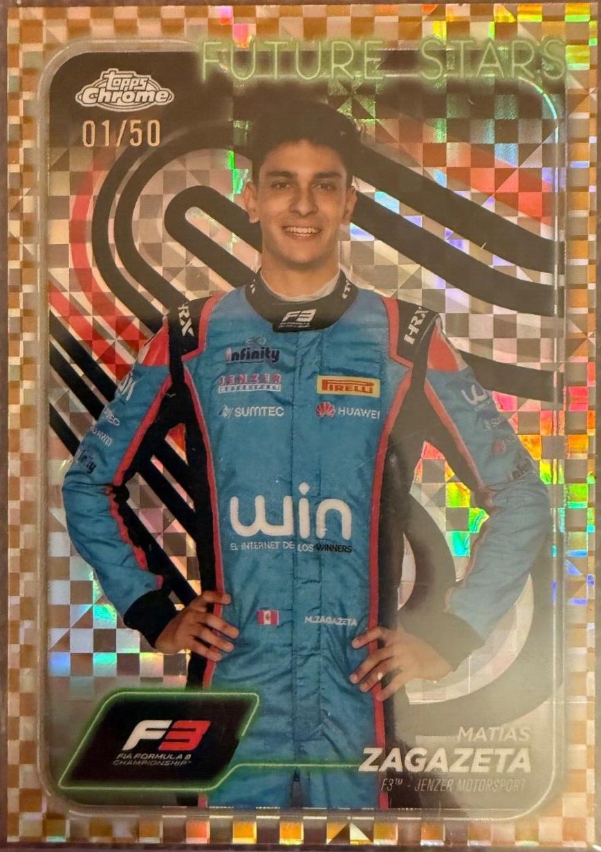 Matias Zagazeta [Checker Flag Gold Refractor] #60