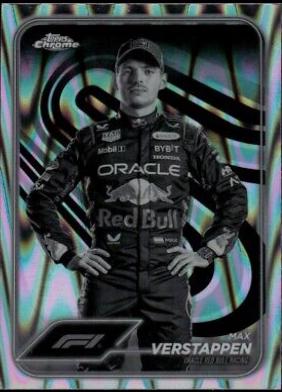 Max Verstappen [Black White RayWave Refractor] #1