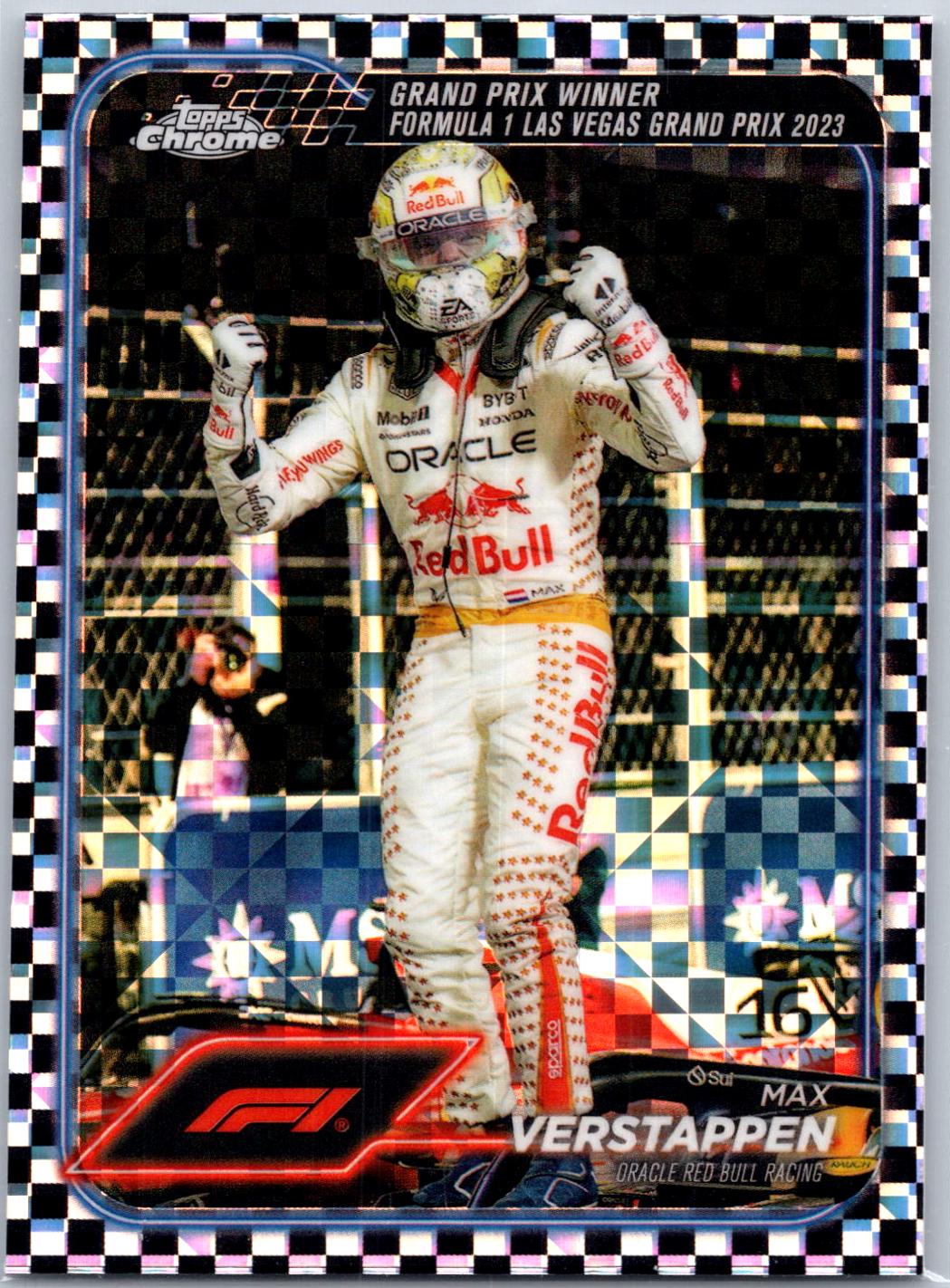Max Verstappen [Black White RayWave Refractor] #145