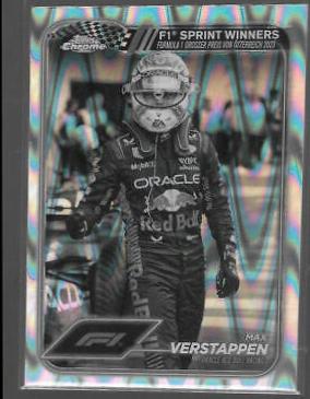 Max Verstappen [Black White RayWave Refractor] #149