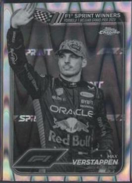 Max Verstappen [Black White RayWave Refractor] #150