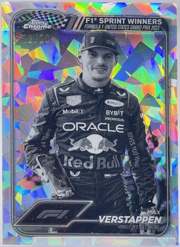 Max Verstappen [Black White RayWave Refractor] #152