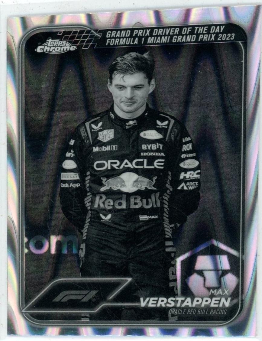 Max Verstappen [Black White RayWave Refractor] #163