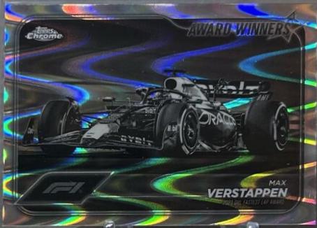 Max Verstappen [Black White RayWave Refractor] #182
