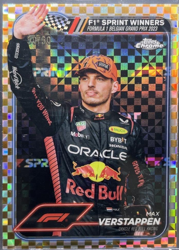 Max Verstappen [Checker Flag Gold Refractor] #150