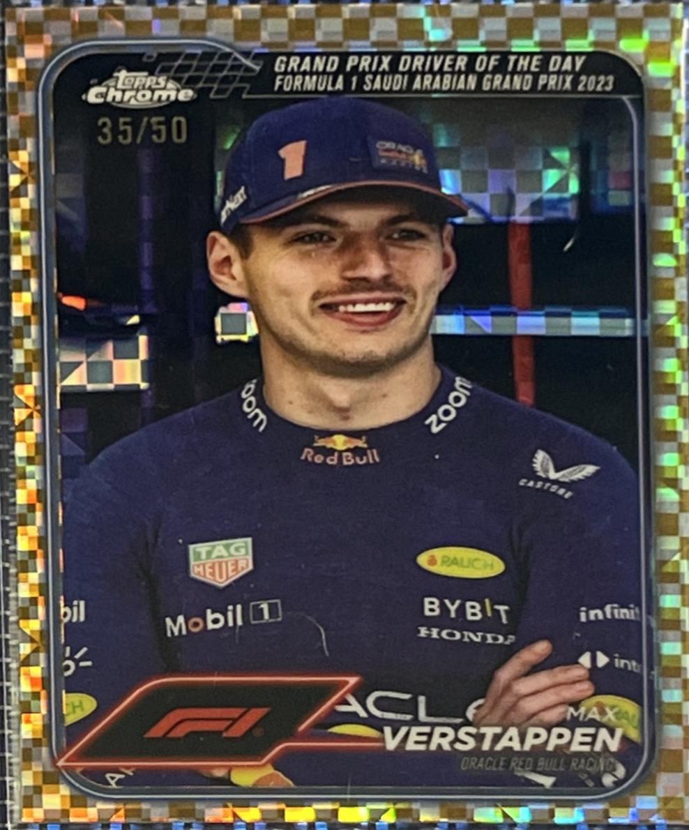 Max Verstappen [Checker Flag Gold Refractor] #160