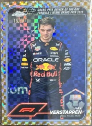 Max Verstappen [Checker Flag Gold Refractor] #163