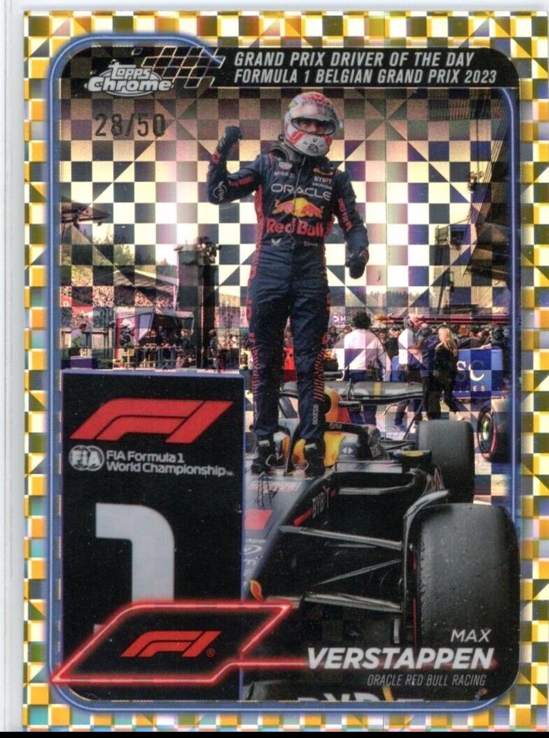 Max Verstappen [Checker Flag Gold Refractor] #170
