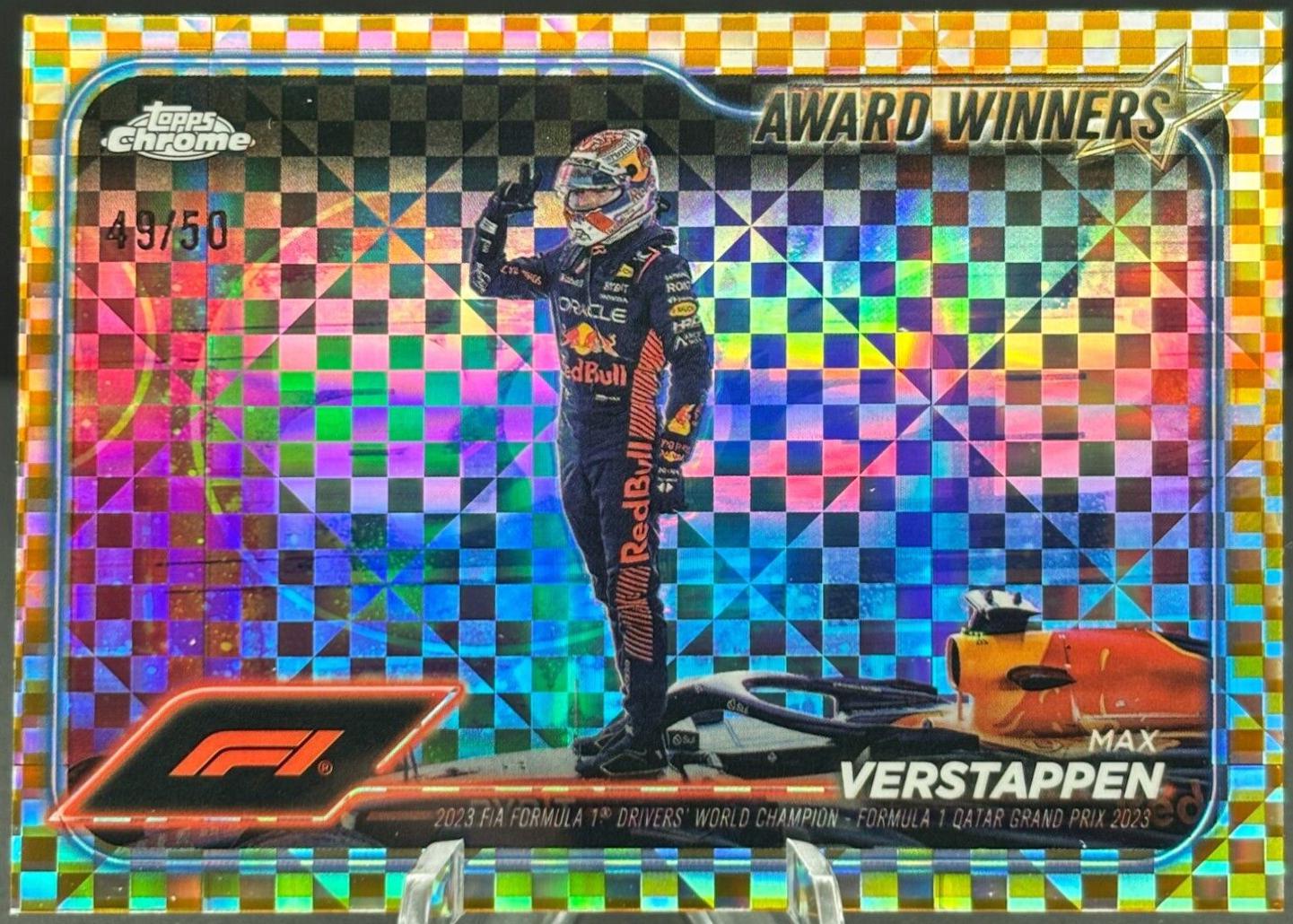 Max Verstappen [Checker Flag Gold Refractor] #183