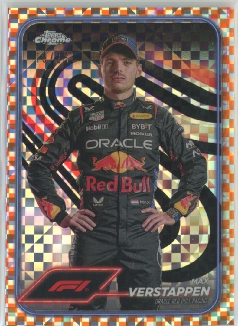 Max Verstappen [Checker Flag Orange Refractor] #1