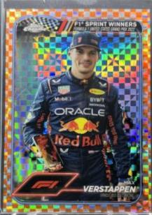 Max Verstappen [Checker Flag Orange Refractor] #152